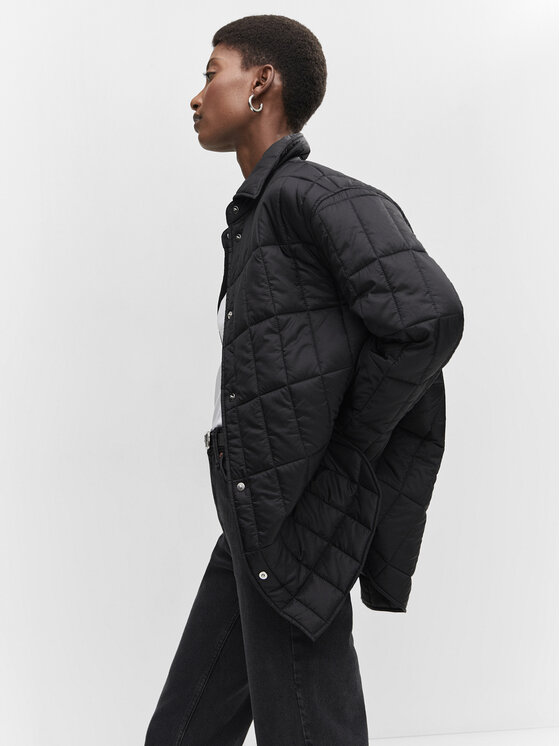Mango Mango Kurtka przejściowa Hamster 57055950 Czarny Oversize