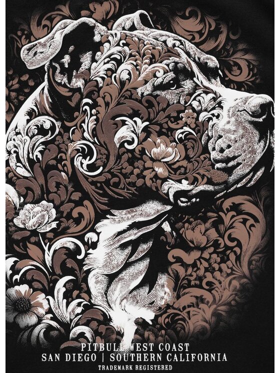 PITBULL PITBULL Bluza TATTOO Czarny Regular Fit