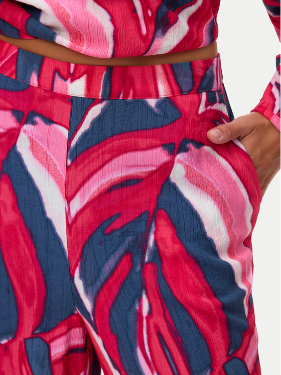 Vero Moda Vero Moda Hlače Vera 10338759 Ružičasta Wide Leg