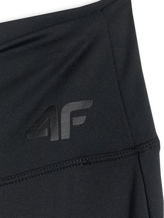 4F 4F Legginsy SOLAR PUNK Czarny Slim Fit