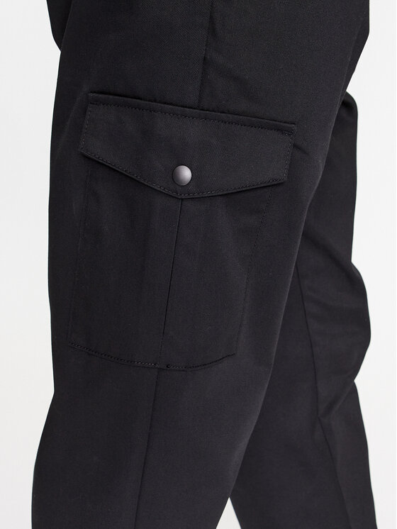 Jack&Jones Jack&Jones Auduma bikses 12237534 Melns Wide Leg
