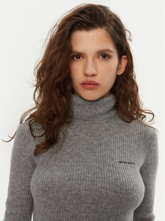 Miss Sixty Miss Sixty Rollkragenpullover 6L3RJ7311000 Grau Regular Fit