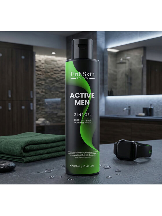 Erthskin London Erthskin London ACTIVE MEN 2 W 1 ŻEL 300ML Żel pod prysznic