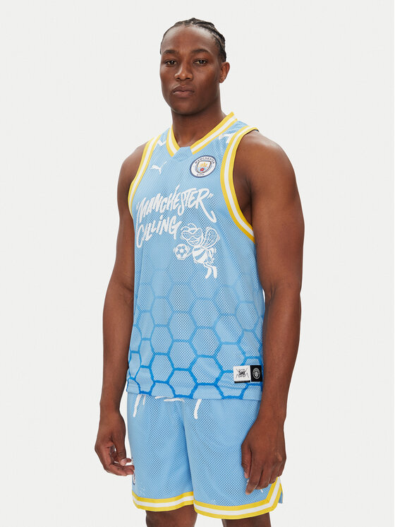 Puma Puma Trikó Hoops Manchester City 631693 Kék Regular Fit