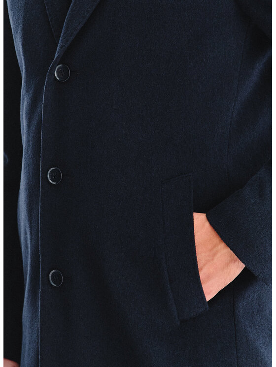 Pako Lorente Pako Lorente Płaszcz zimowy P25WF-7X-015 Granatowy Classic Fit