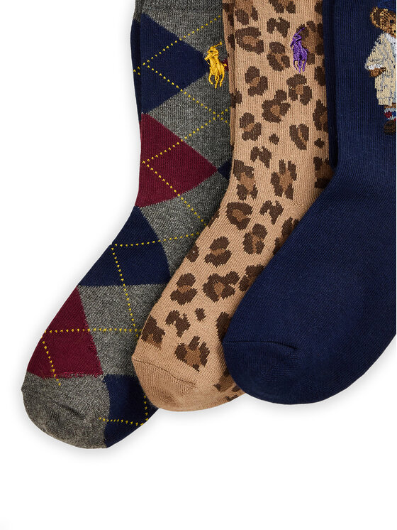 Polo Ralph Lauren Polo Ralph Lauren 3er-Set hohe Kindersocken 447P03258001 Bunt
