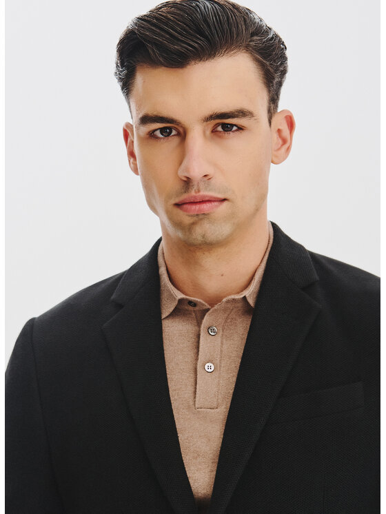Pako Lorente Pako Lorente Marynarka P25WF-3X-013 Czarny Slim Fit