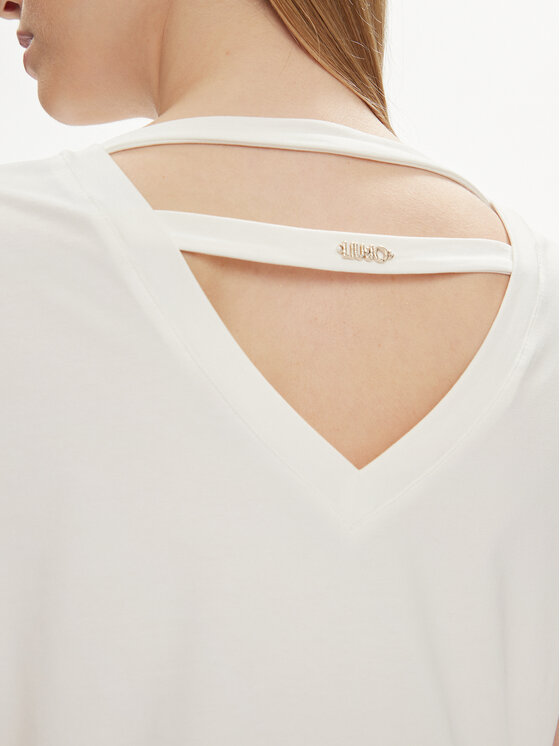 Liu Jo Sport Liu Jo Sport Vsakodnevna obleka TA4262 JS088 Bela Regular Fit