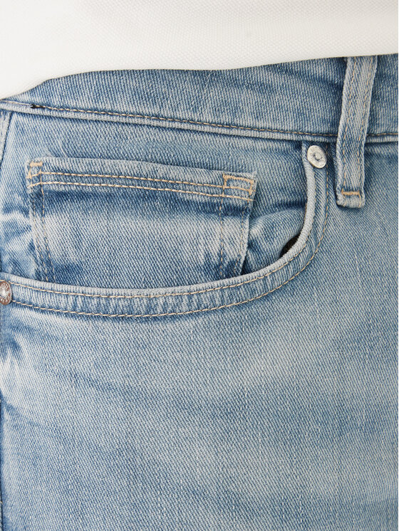 Guess Guess Дънки M6RAS2 D6761 Син Slim Tapered Fit