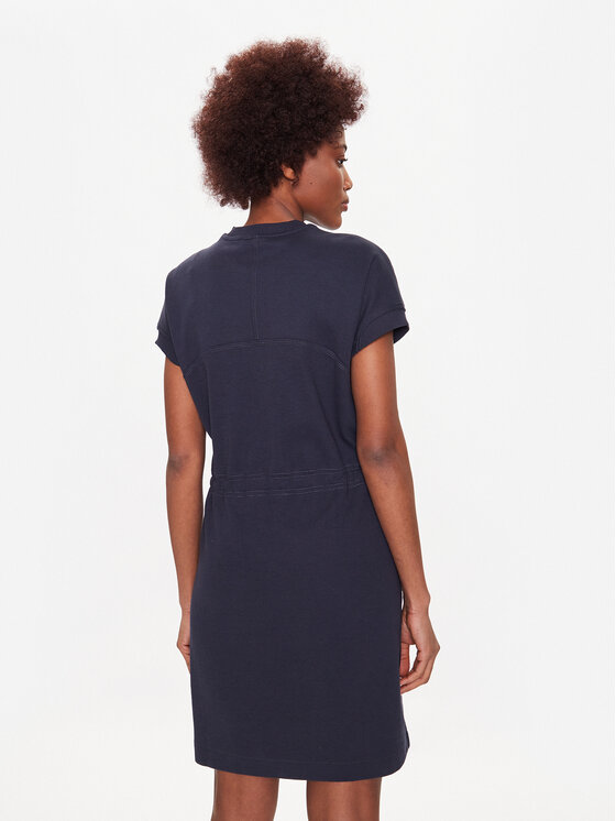 Napapijri Napapijri Strickkleid J-Loja NP0A4H5X Dunkelblau Loose Fit