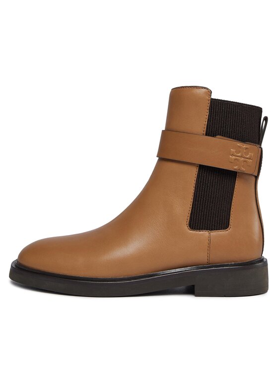 Tory Burch Tory Burch Боти тип челси Double T Chelsea Boot 152831 Бежов