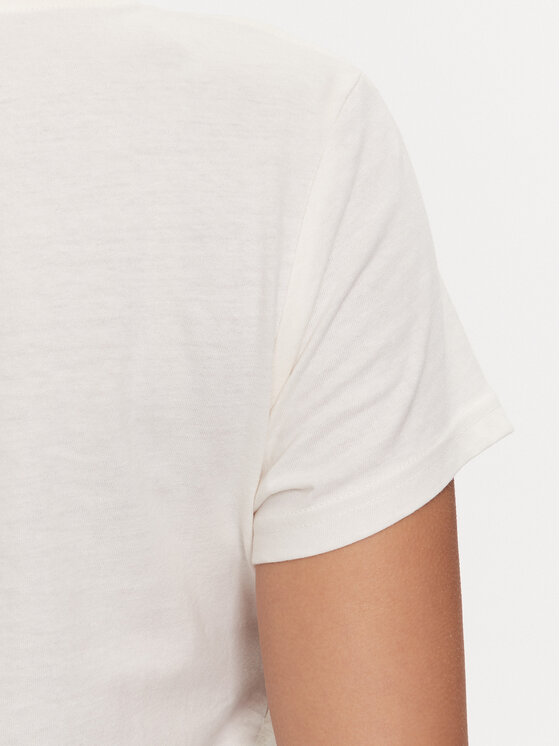 Mustang Mustang T-Shirt Alma 1015179 Écru Regular Fit