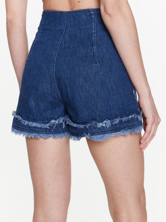 PINKO Pinko Šortky z materiálu 100405 A0I3 Modrá Regular Fit