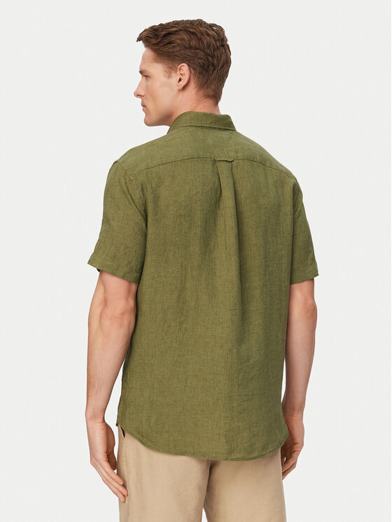 Tommy Hilfiger Tommy Hilfiger Cămașă MW0MW41531 Verde închis Regular Fit