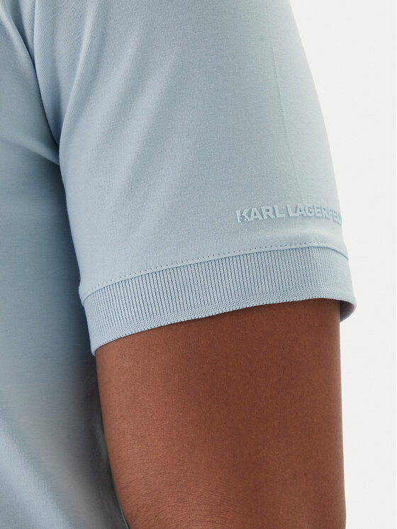 KARL LAGERFELD KARL LAGERFELD Polo 745022 561235 Gaiši zils Regular Fit