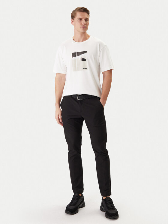 BOSS BOSS T-Shirt 50554365 Biały Regular Fit