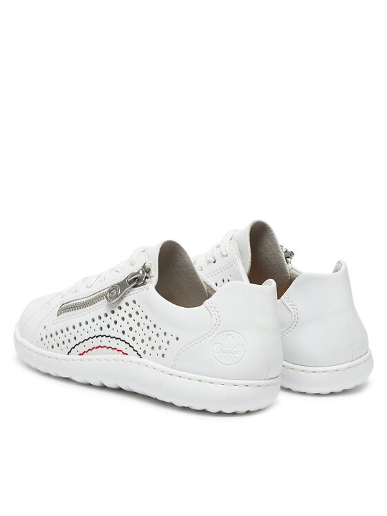 Rieker Rieker Sneakersy 52824-80 Biały