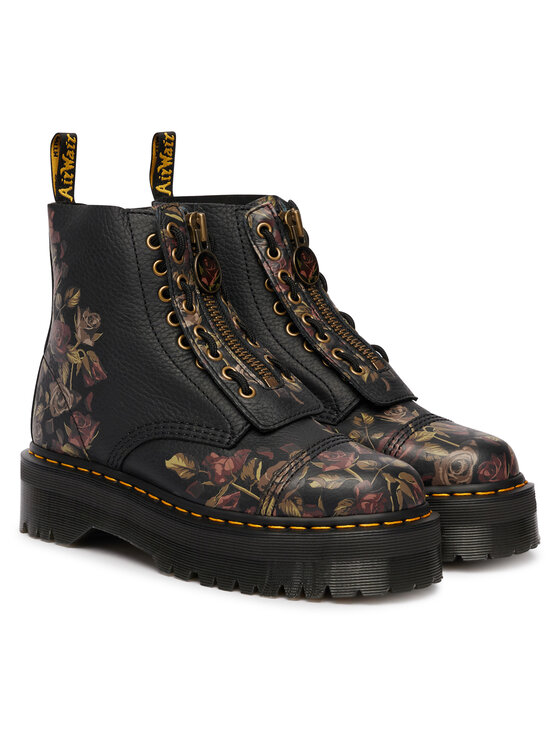 Dr. Martens Dr. Martens Туристически oбувки Sinclair Decayed Roses Tumbled Nappa  DM32050001 Черен