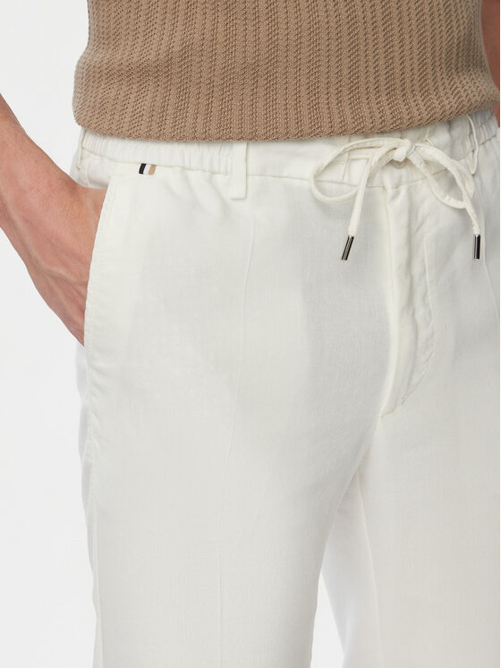BOSS BOSS Штани з тканини H-Kanel 50557859 Білий Regular Fit