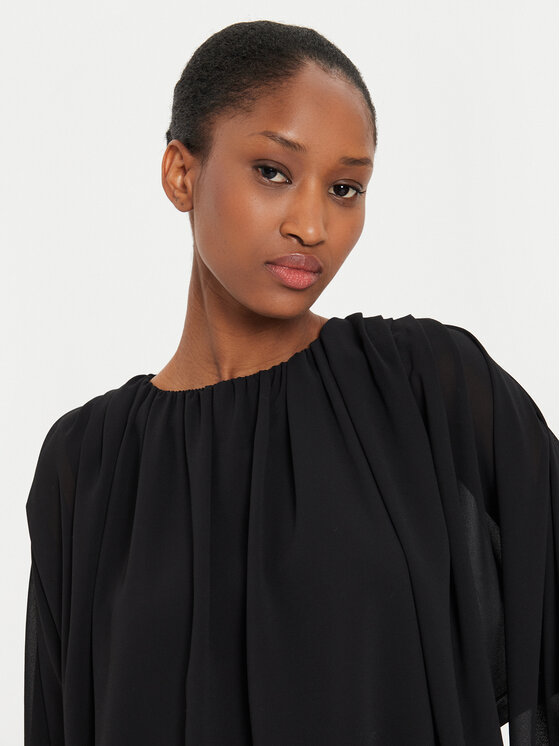 Kontatto Kontatto Bluză B700C Negru Regular Fit