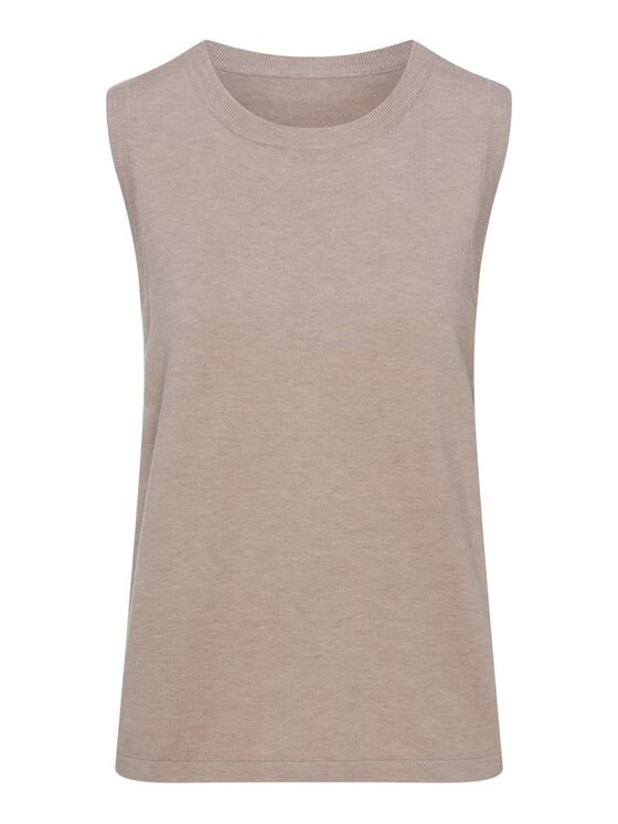 Esotiq Esotiq Top 44069 Beżowy Regular Fit