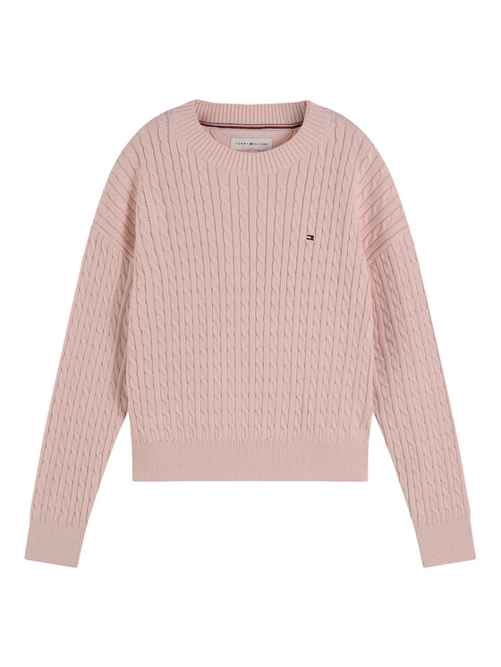 Tommy Hilfiger Tommy Hilfiger Sweter KG0KG08848 Różowy jasny Regular Fit