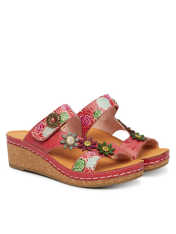 Laura Vita Laura Vita Шльопанці Facscineo 05 Червоний