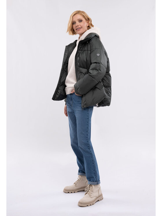 Volcano Volcano Sweter J-DALLA Khaki Regular Fit
