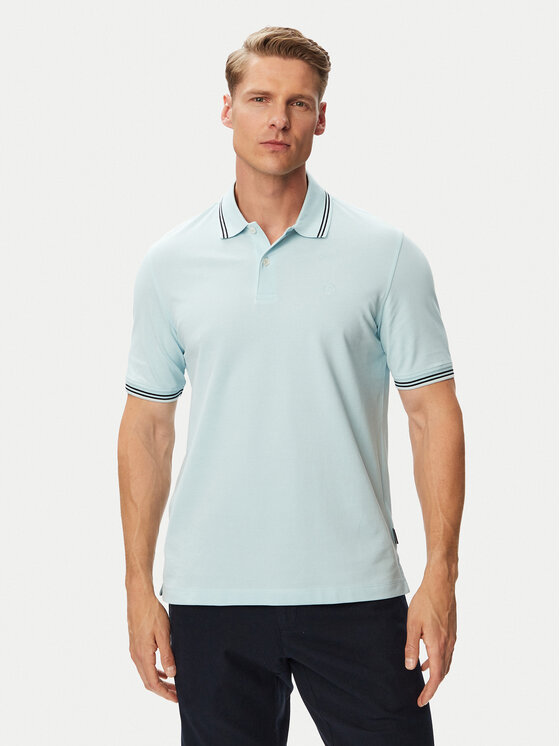 Bugatti Tricou polo 8150-15001E Albastru deschis Regular Fit