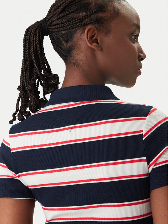 Tommy Jeans Tommy Jeans Polo DW0DW22327 Granatowy Slim Fit