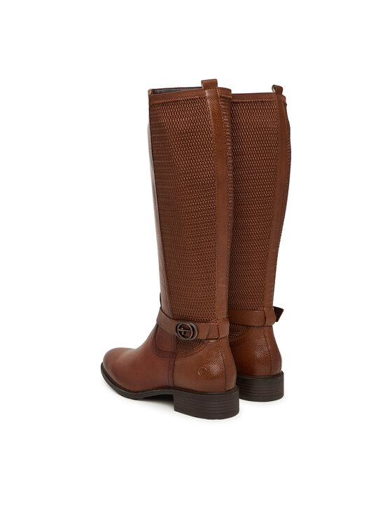 Tamaris Tamaris Kozačky ve vojenském stylu 1-25618-43 Hnědá
