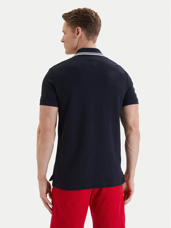 Tommy Hilfiger Tommy Hilfiger Pólóing Badge MW0MW43061 Sötétkék Regular Fit