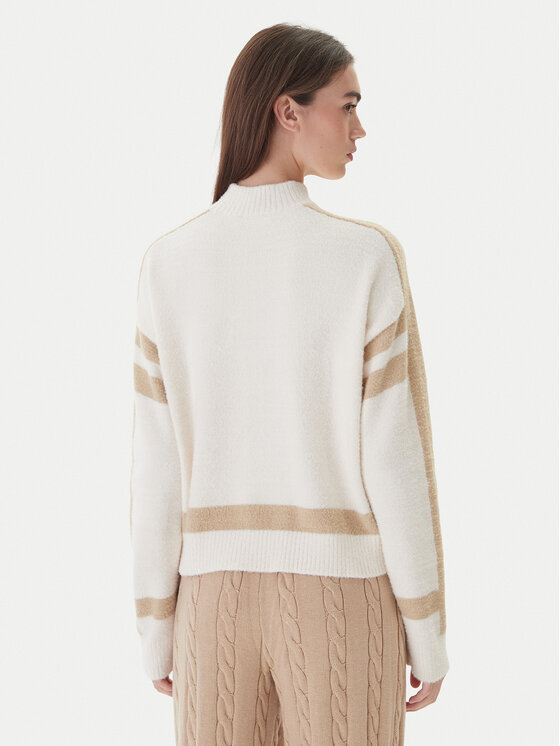 Guess Guess Rollkragenpullover W5BR78 Z4242 Écru Relaxed Fit