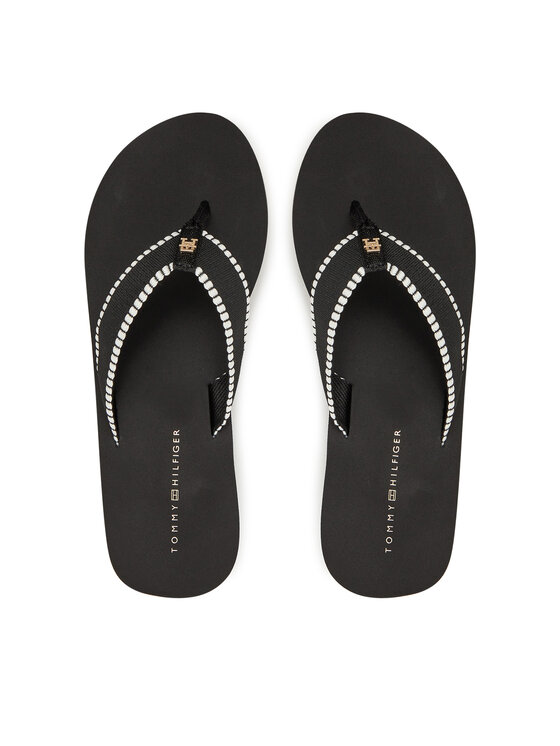 Tommy Hilfiger Tommy Hilfiger Flip flop FW0FW08738 Negru