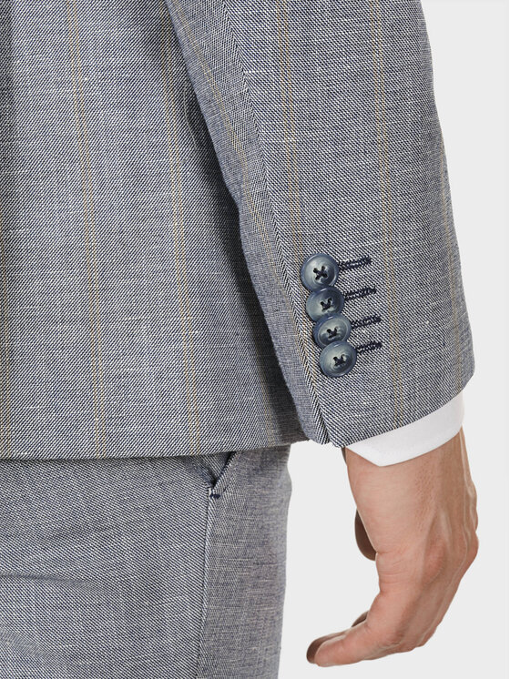 Evenemen Evenemen Marynarka OVO BLUE Szary Slim Fit