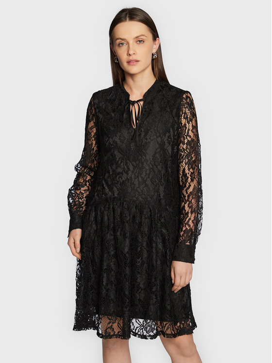 Marc Aurel Marc Aurel Коктейльна сукня 6814 7012 73369 Чорний Regular Fit