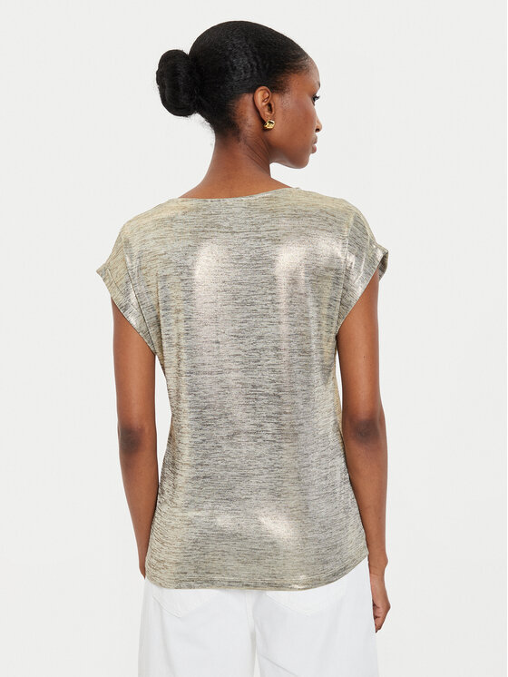 Morgan Morgan T-krekls 242-DAYA1 Zelta Regular Fit