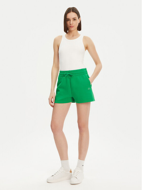 Lacoste Lacoste Sportske kratke hlače GF5378 Zelena Regular Fit