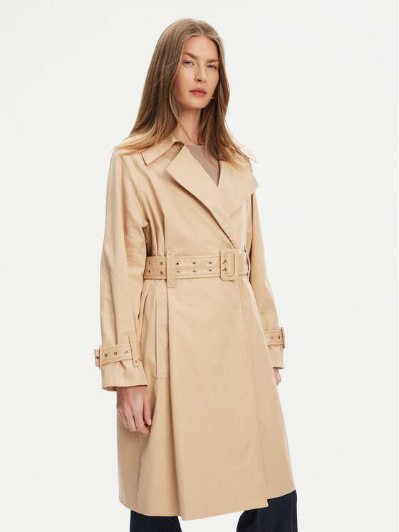 Guess Guess Trenčkot W5YL02 WHDF1 Béžová Regular Fit