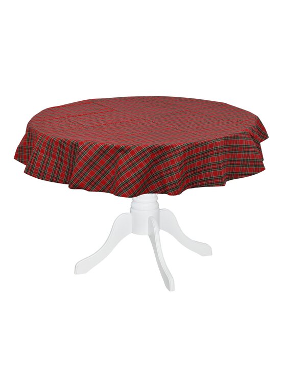 Roseberry Home Roseberry Home Obrus Red Tartan Czerwony