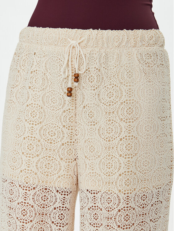 Vero Moda Vero Moda Szövet nadrág Maya 10325044 Bézs Wide Leg