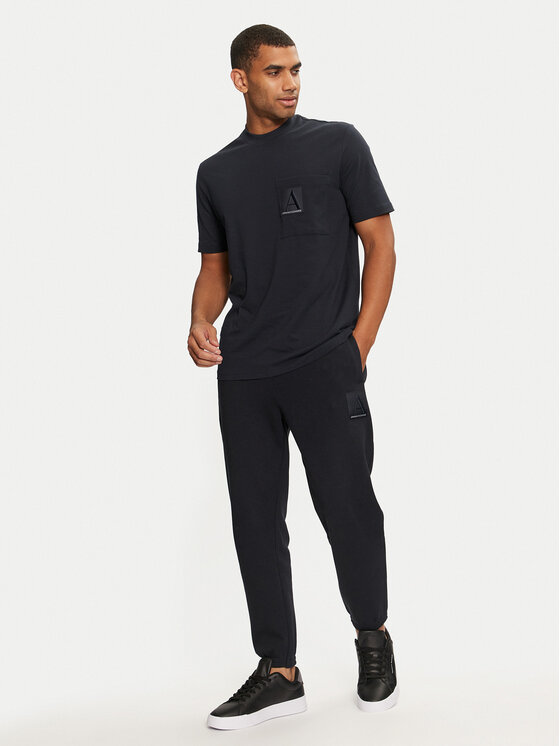 Armani Exchange Armani Exchange Spodnie dresowe 6DZPJA ZJNKZ 1510 Granatowy Regular Fit