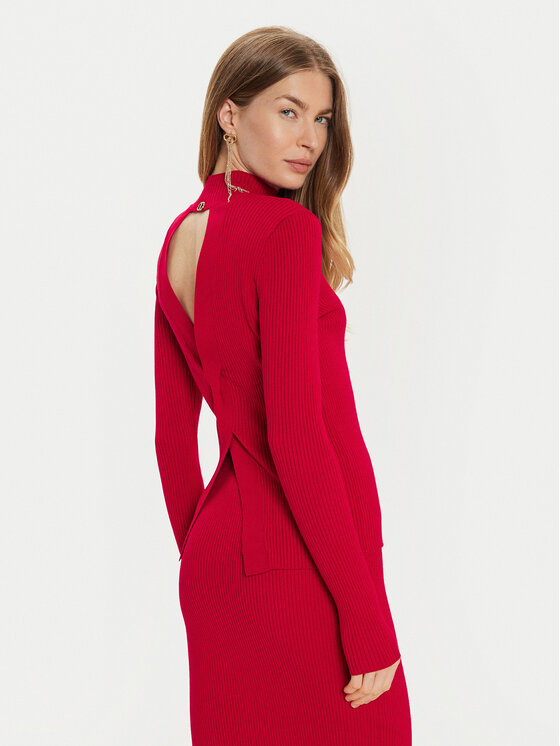 TWINSET TWINSET Džemper 242TT3022 Crvena Slim Fit