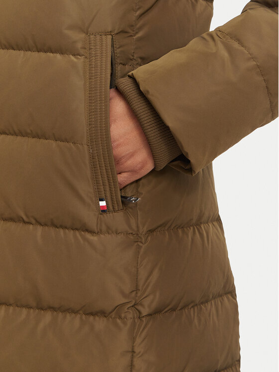 Tommy Hilfiger Tommy Hilfiger Giubbotto invernale Heritage Tyra  WW0WW51563 Verde scuro Slim Fit