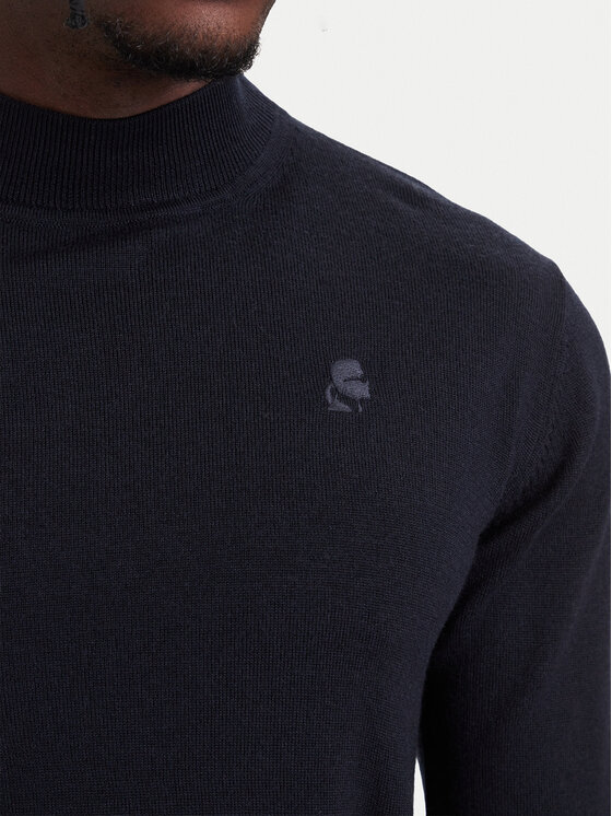 KARL LAGERFELD KARL LAGERFELD Golf 655002 564399 Granatowy Regular Fit