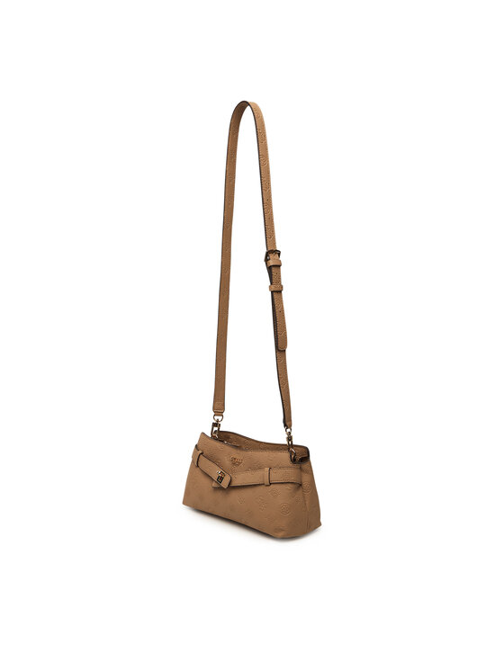 Guess Guess Τσάντα Ella Logo Mini HWPD97 46730 Σκούρο μπεζ
