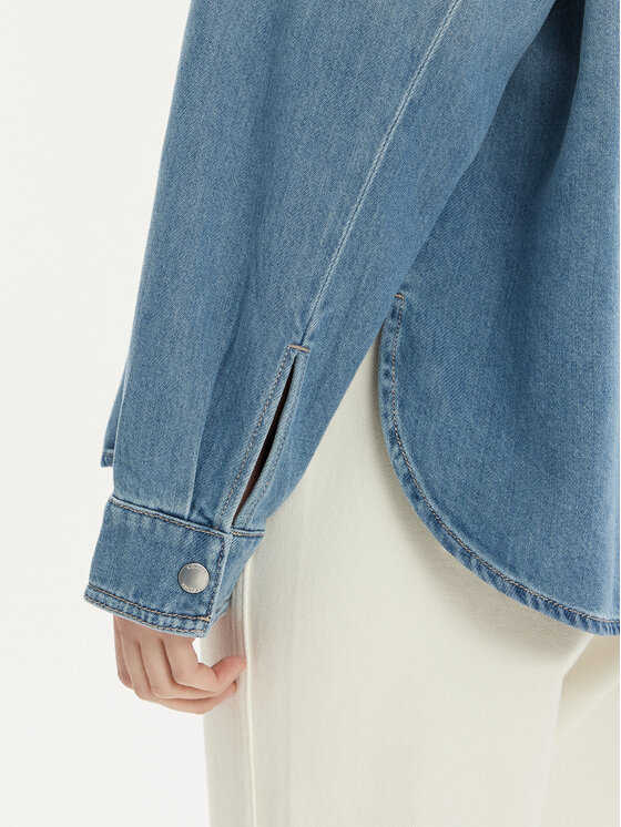 s.Oliver s.Oliver Teksasärk 2140995 Sinine Loose Fit