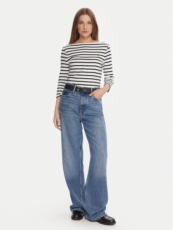 Tommy Hilfiger Tommy Hilfiger Palaidinė WW0WW40589 Balta Regular Fit