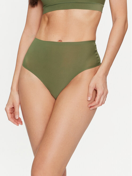 Chantelle Chantelle Бразильські труси з високою талією Soft Stretch C10690 Зелений