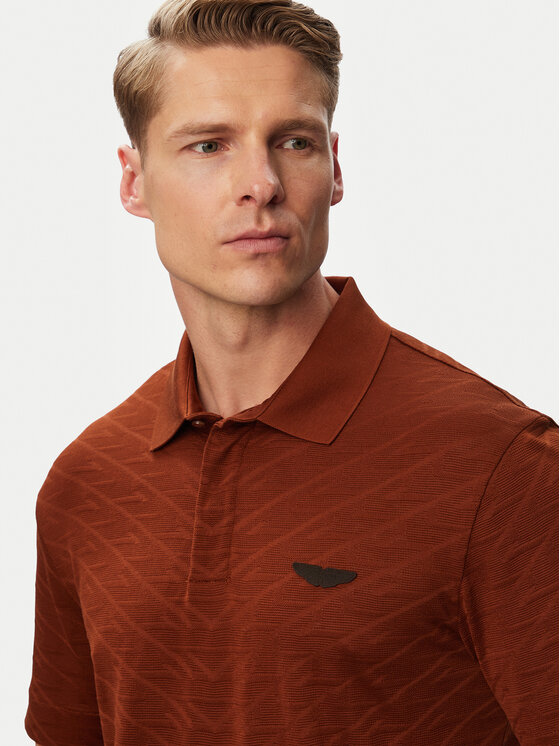 BOSS BOSS Polo C-Prout 180_AM 50565174 Brązowy Regular Fit